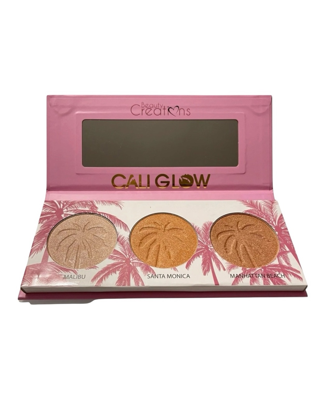 Beauty Creations Cali Glow Palette  3 Shade Metallic Glowing Highlighter
